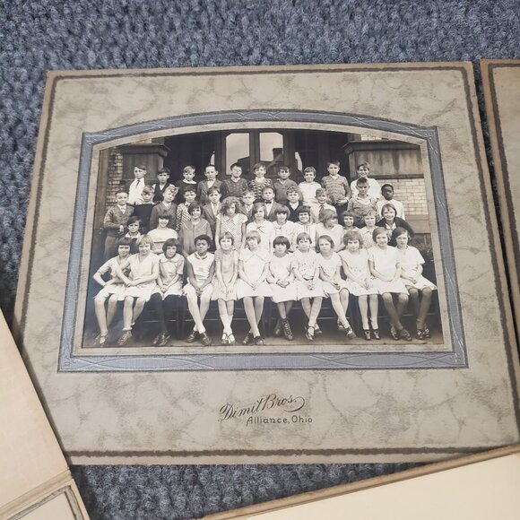 Vtg Large Cabinet Card Photos 1900s Alliance OH School Office Group Portrait #7 - Picture 5 of 8